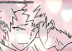 Bakugo folla a Kirishima después de besarlo